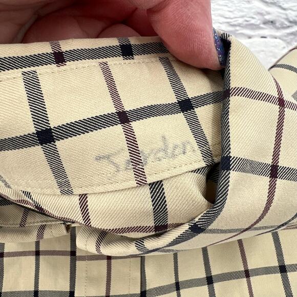 BROOKS BROTHER Men's Non Iron Button Down Shirt‎ Size XL Tan Plaid Long Sleeve - Picture 3 of 9